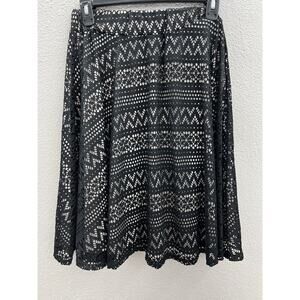 Womens Myth Skirt Size Small Black and Pink